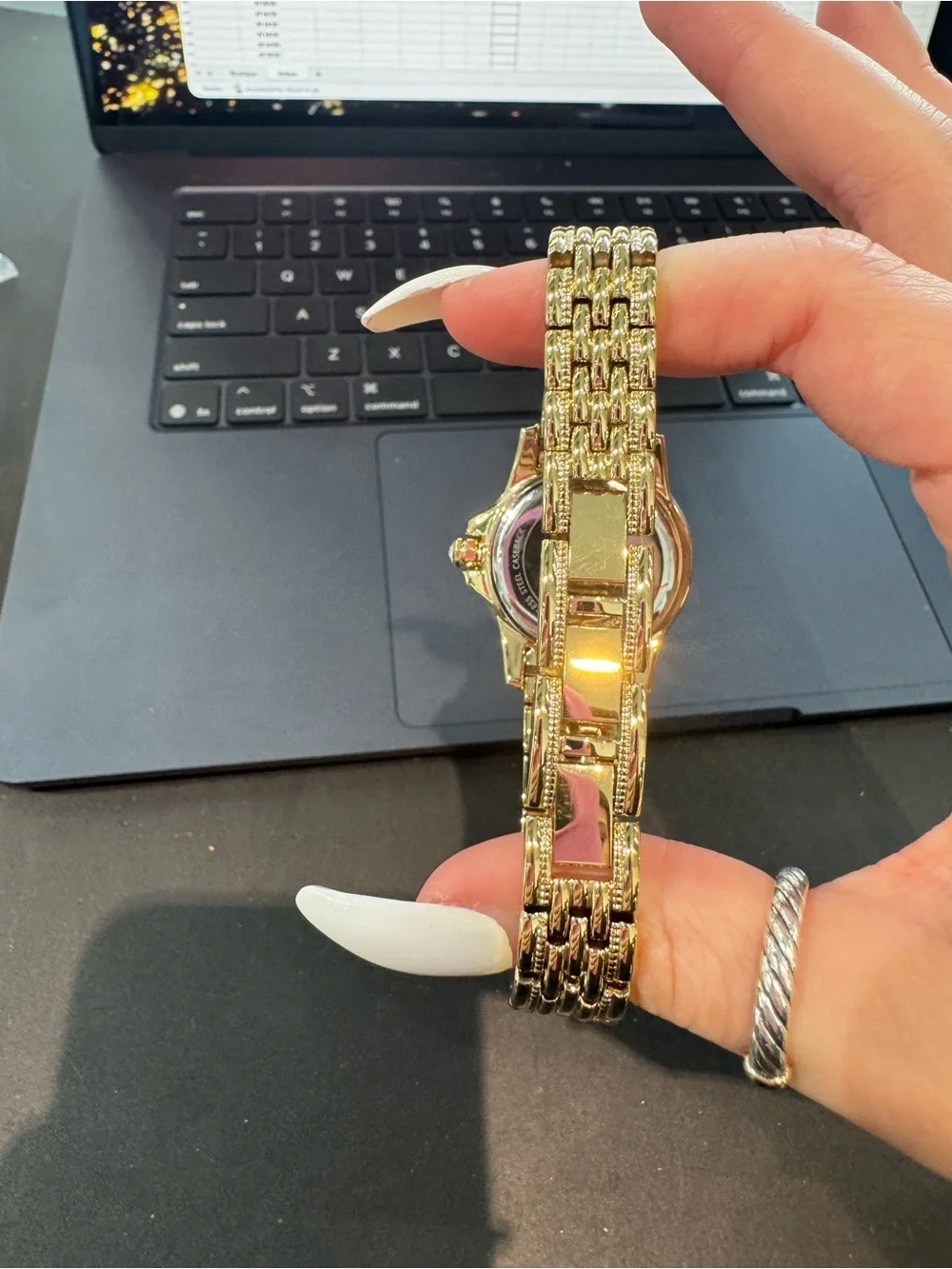 Judith Ripka x Diamonique Rainbow Stainless Steel Watch